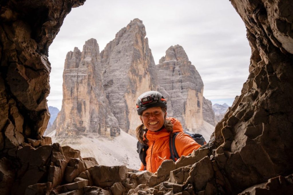 Michaela Egarter e le Tre Cime di Lavaredo
