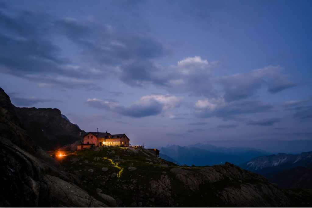 Notte al rifugio Cremona alla Stua FB Magdeburger Hütte
