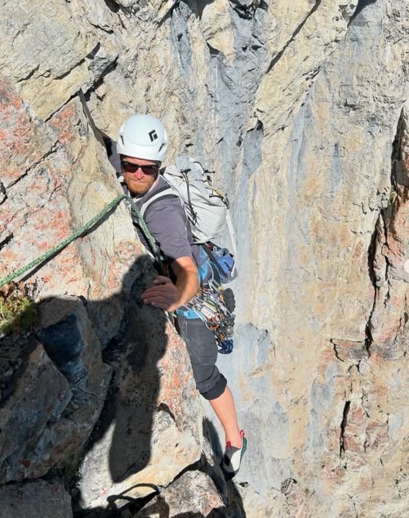 Una recente immagine di Swenson sulle pareti dell