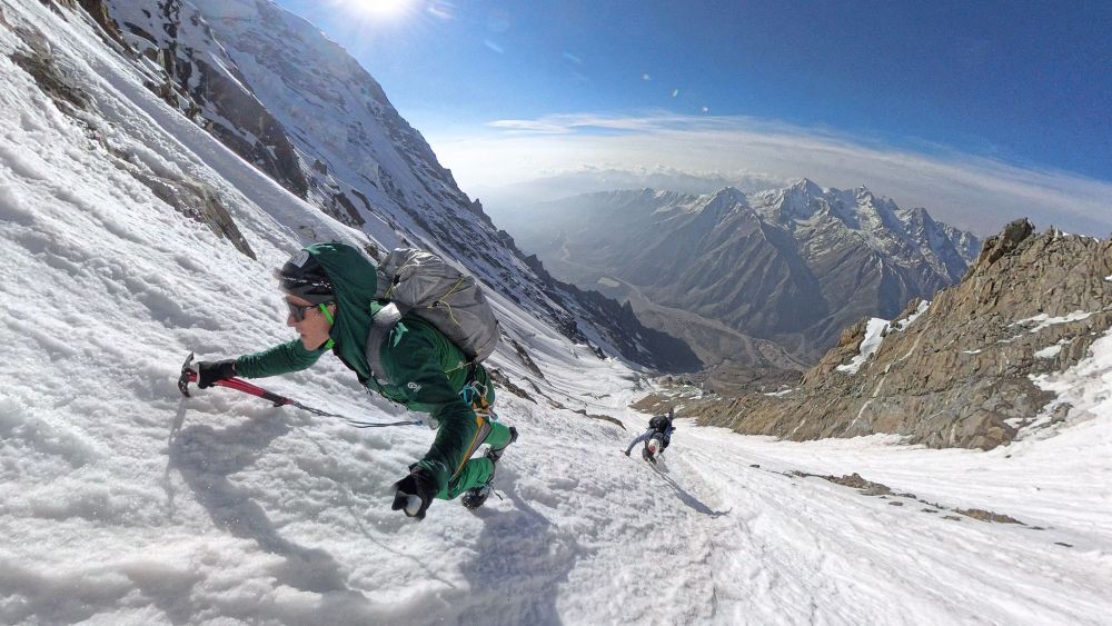 Goettler durante la recente salita sul Nanga Parbat