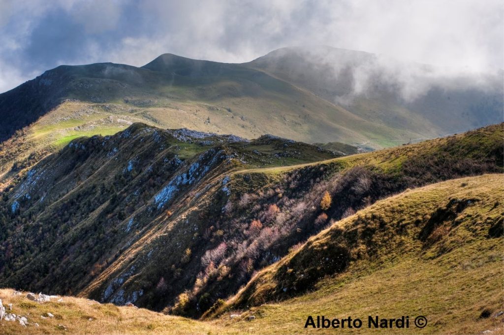 La cresta che porta sulla vetta del Monte Guglielmo. Foto Alberto Nardi
