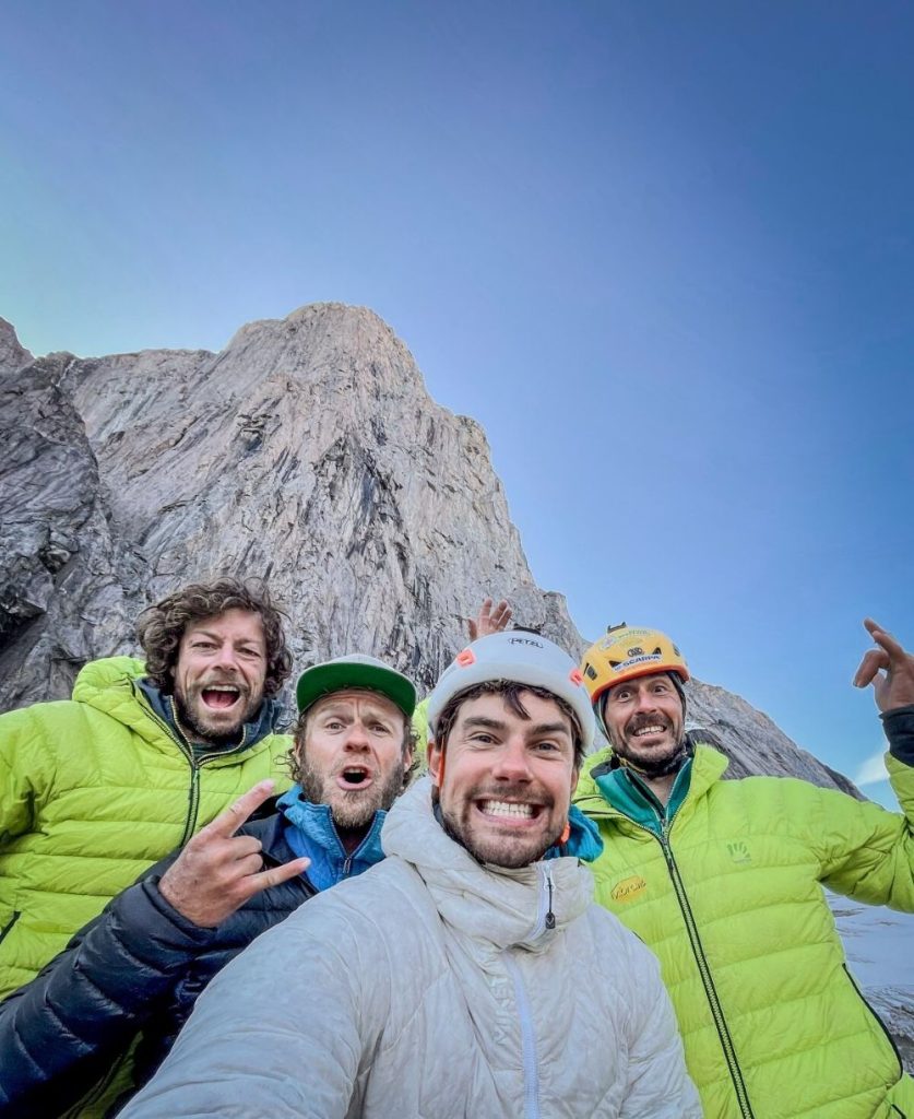 Matteo Della Bordella, Silvan Schupbach, Alex Gammeter e Symon Welfringer, i protagonisti della spedizione in Groenlandia