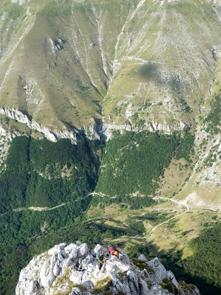 La Valle di Panico dallo spigolo di Monte Bove, foto Carlo M. Minnozzi
