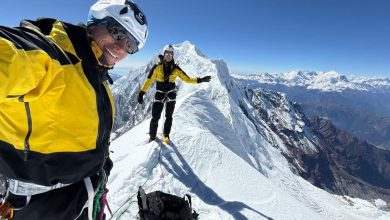 Cazzanelli e Vidoni sulla vetta del Kimshung @ La Sportiva
