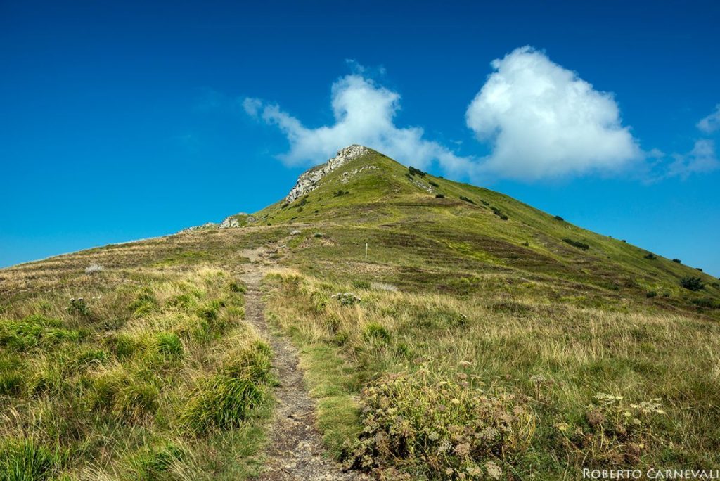 Il crinale che porta a Cima Tauffi. Foto Roberto Carnevali