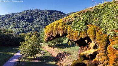 La Testa del drago presso le Grotte di Labante. Foto Roberto Carnevali