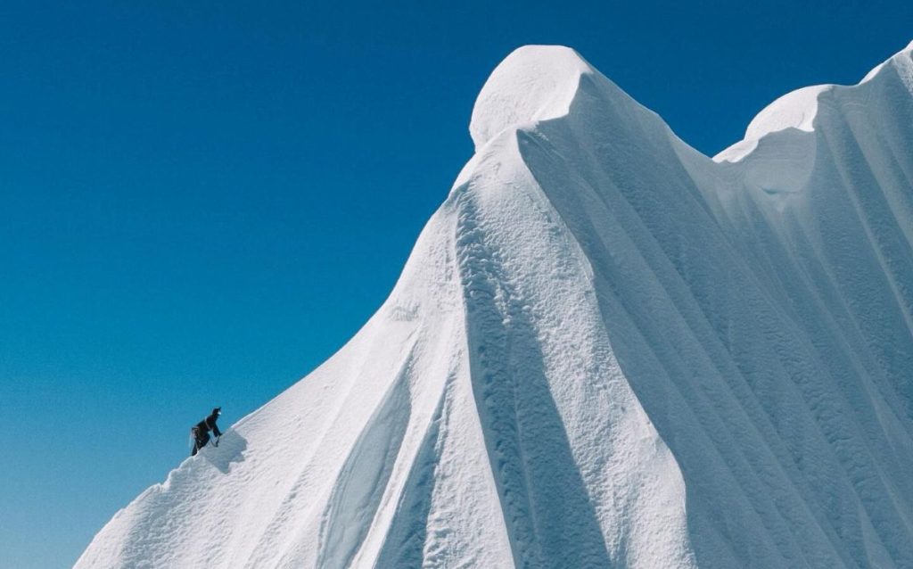 La cresta finale percorsa da Védrines e Jean prima arrivare sulla vetta dello Jannu Est. FB Benjamin Védrines - Alpiniste