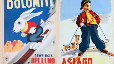 Due manifesti promozionali della metà del secolo scorso (Museo Nazionale Collezione Salce)