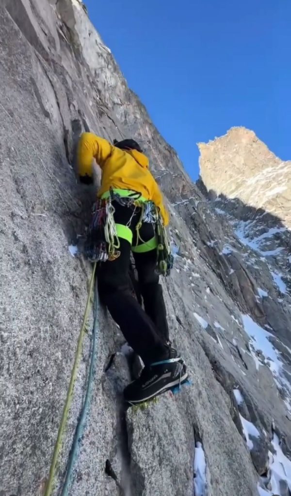 Un passaggio di Lumina, sul Wildgall, nel Gruppo delle Vedrette di Ries @ simongietl_alpinist