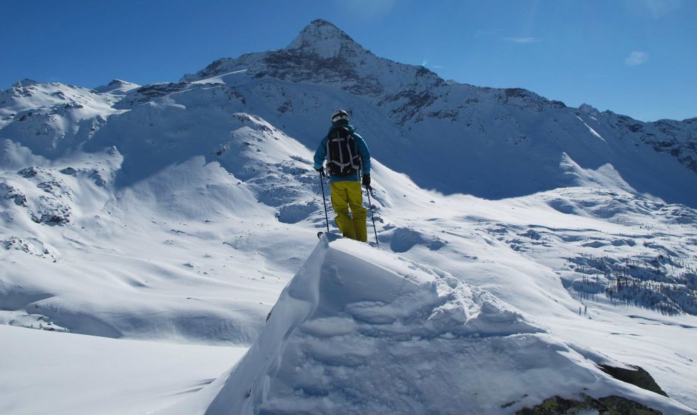 Gli spazi grandiosi del Pizzo Scalino (foto M. Comi)