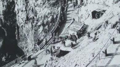 I lavori di costruzione della strada durante la Prima Guerra mondiale @ sanboldo.it