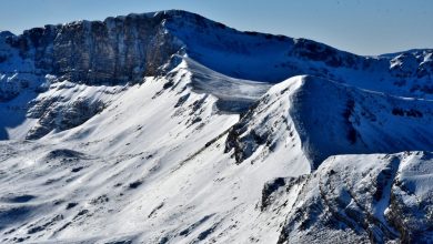 Il Costone e la Torricella dal Monte Puzzillo, foto Stefano Ardito
