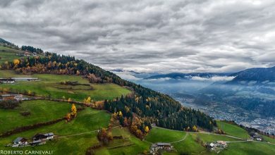 Il panorama sulla Valle dell'Isarco. Foto Roberto Carnevali