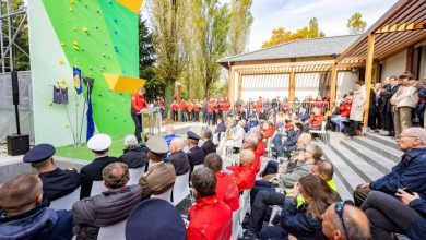 La cerimonia d'inaugurazione della nuova sede del CNSAS
