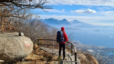 La vista sul Lago Maggiore salendo sul Montorfano. Foto Cesare Re