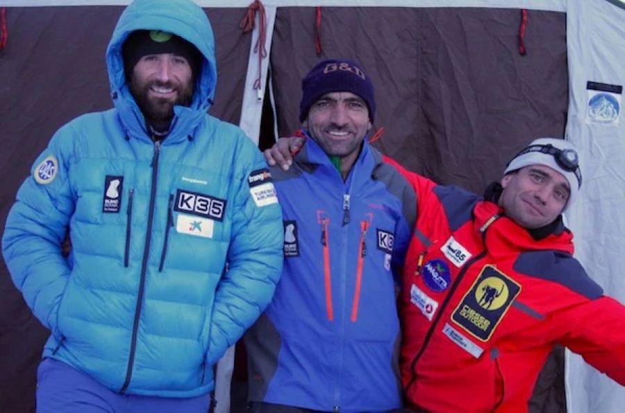 Alex Txikon, Ali Sadpara e Daniele Nardi al campo base del Nanga Parbat nell