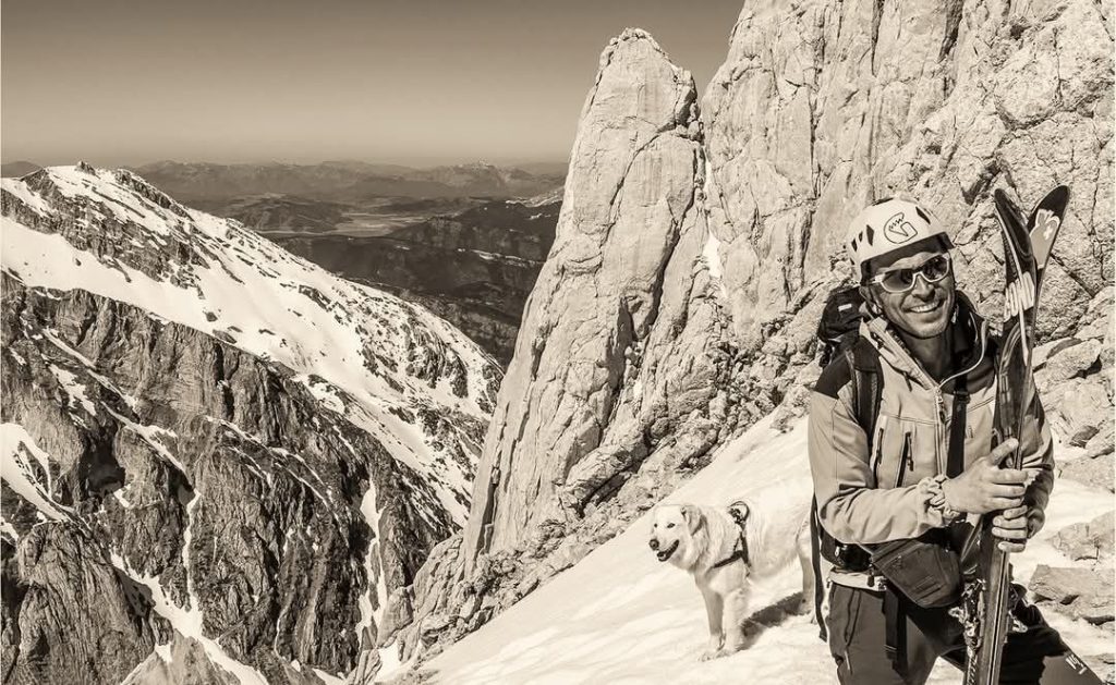 Luca Mazzoleni alla Sella dei Due Corni d