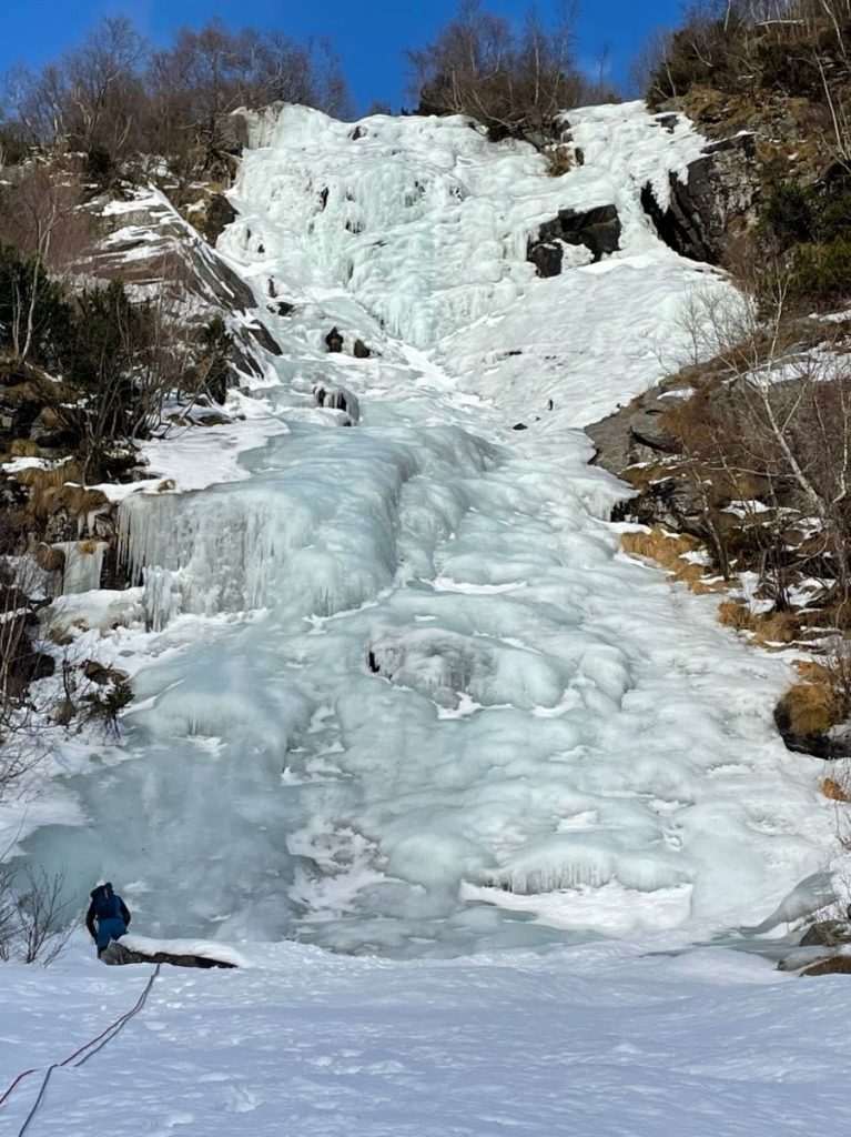 Flussi gelati che resistevano per l