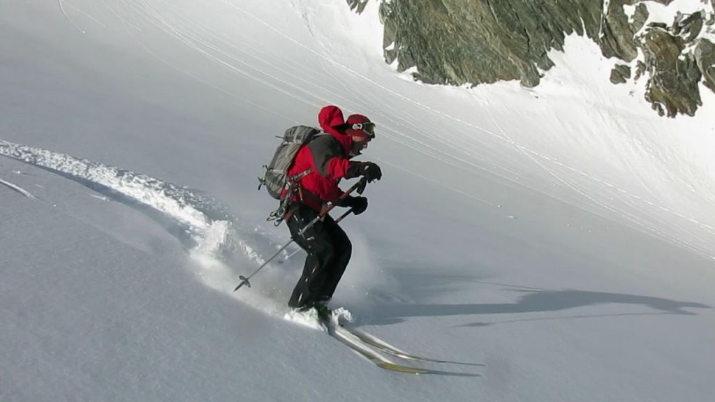 Victor Saunders sugli sci