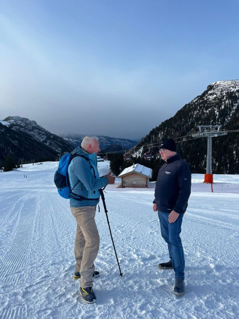 Lino Zani durante la registrazione della puntata di domani