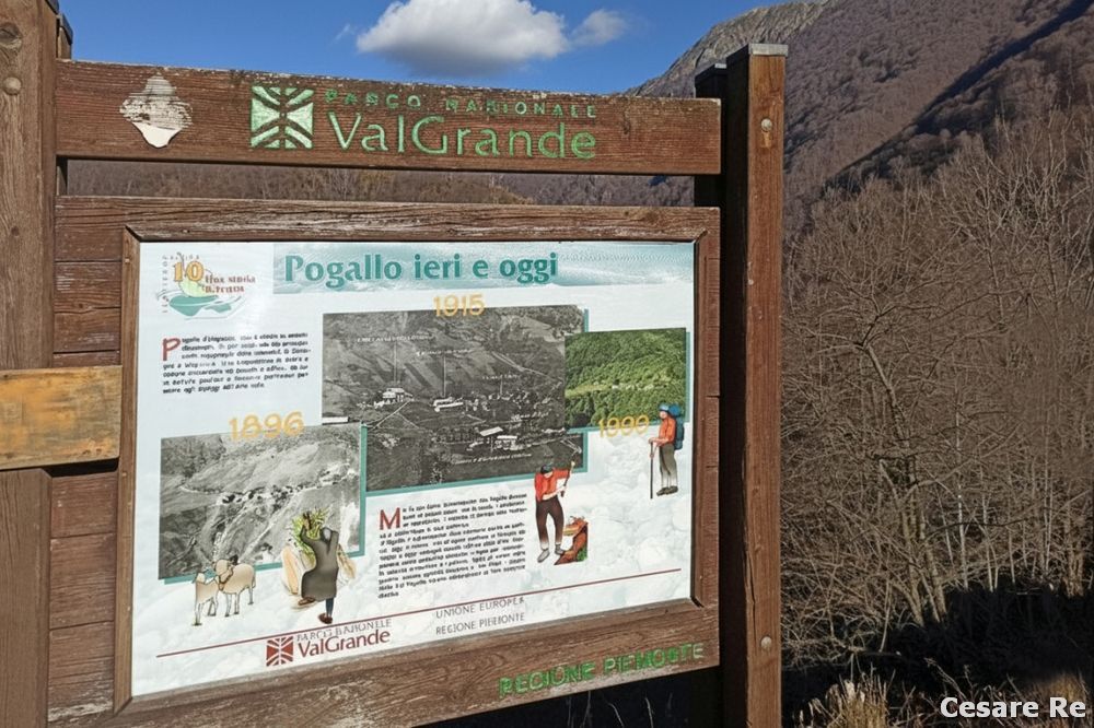 Una delle bacheche didattiche posizionate dall