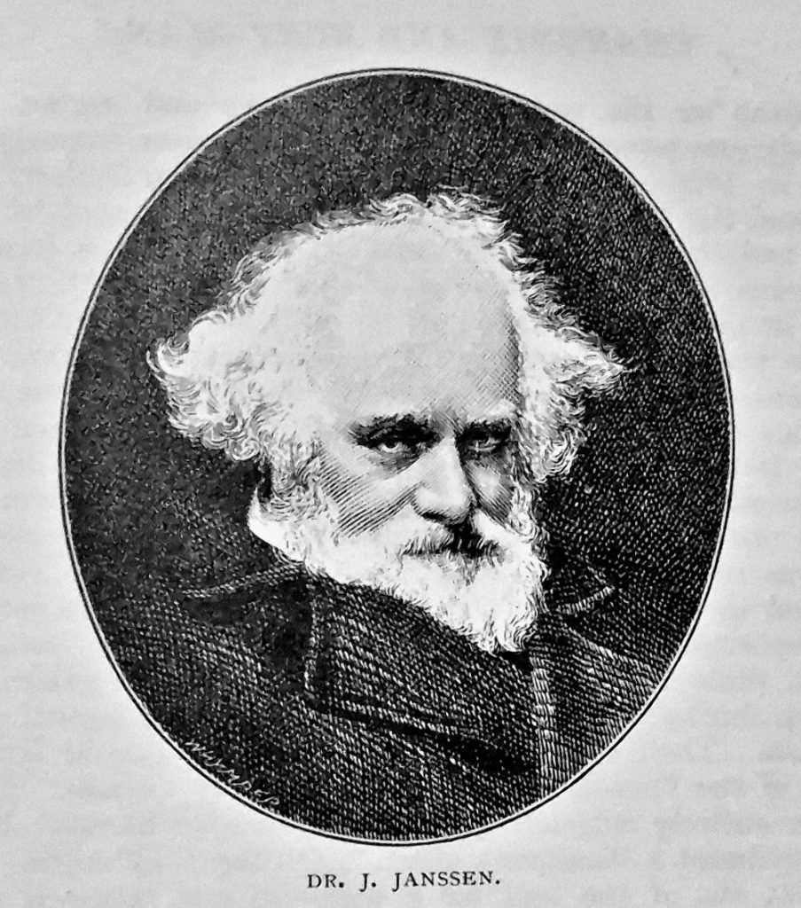 Il dott. Janssen in un disegno di Edward Whymper