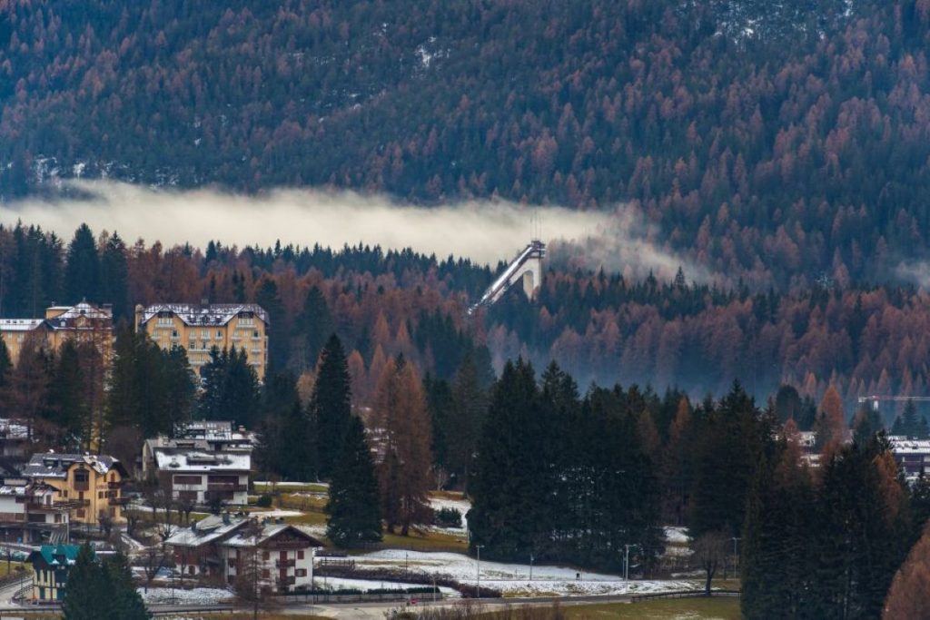 Il trampolino a Cortina d'Ampezzo (foto di Sergio Zangiacomi)