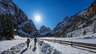 In vista del RIfugio Tre Scarperi. Foto Luigi Tassi