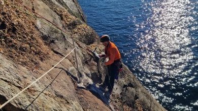 Sulla nuova Ferrata del Cinzanino. Foto Cristian Candiotto