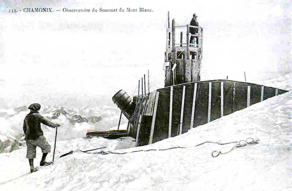 Una foto dell'Osservatorio Janssen sulla vetta del Monte Bianco