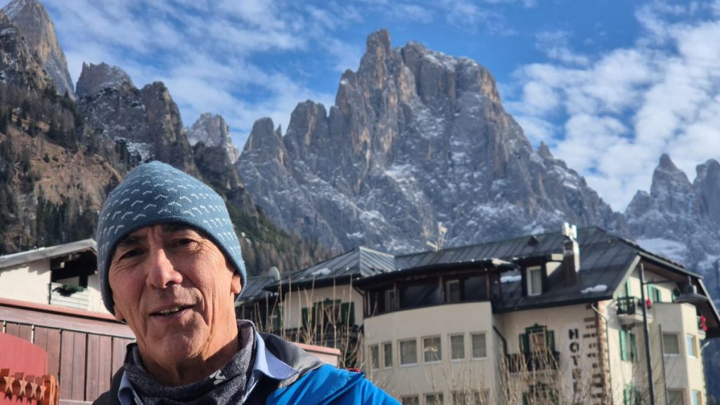 Victor Saunders a San Martino di Castrozza, foto Stefano Ardito