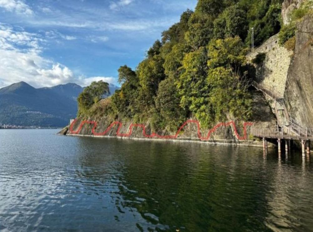 La linea della nuova ferrata del Cinzanino