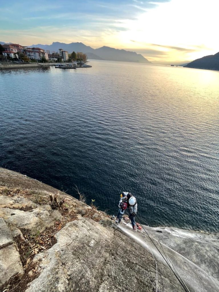 La nuova ferrata prende forma. Foto Cristian Candiotto