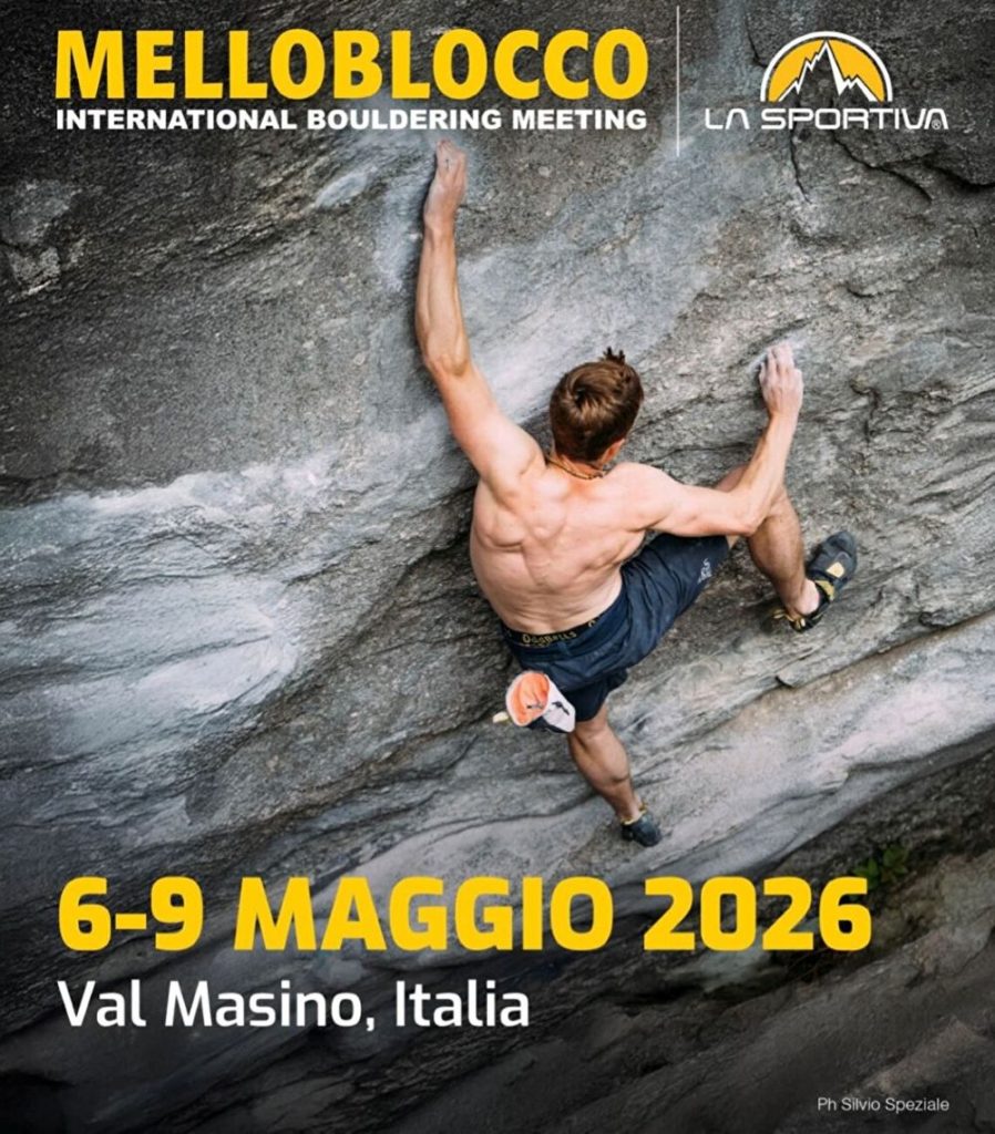 La locandina di Melloblocco 2026