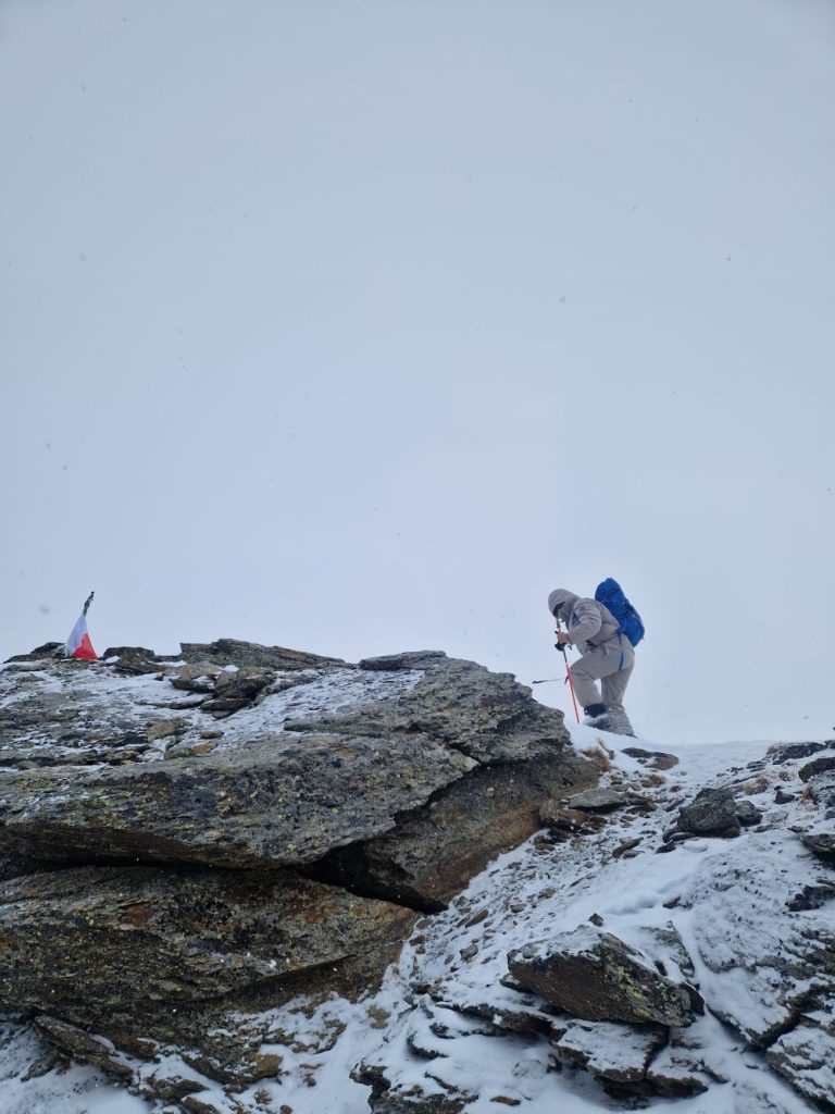 Lino Zani sul Monte Reit