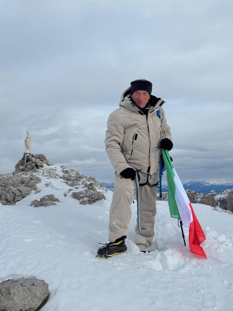 Lino Zani sulla Cima Tosa