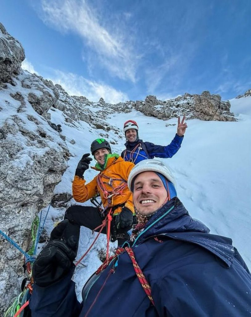 Giordano Faletti, Martin Giovanazzi e Davide Miori su Mantel Ice @martin_giova_1