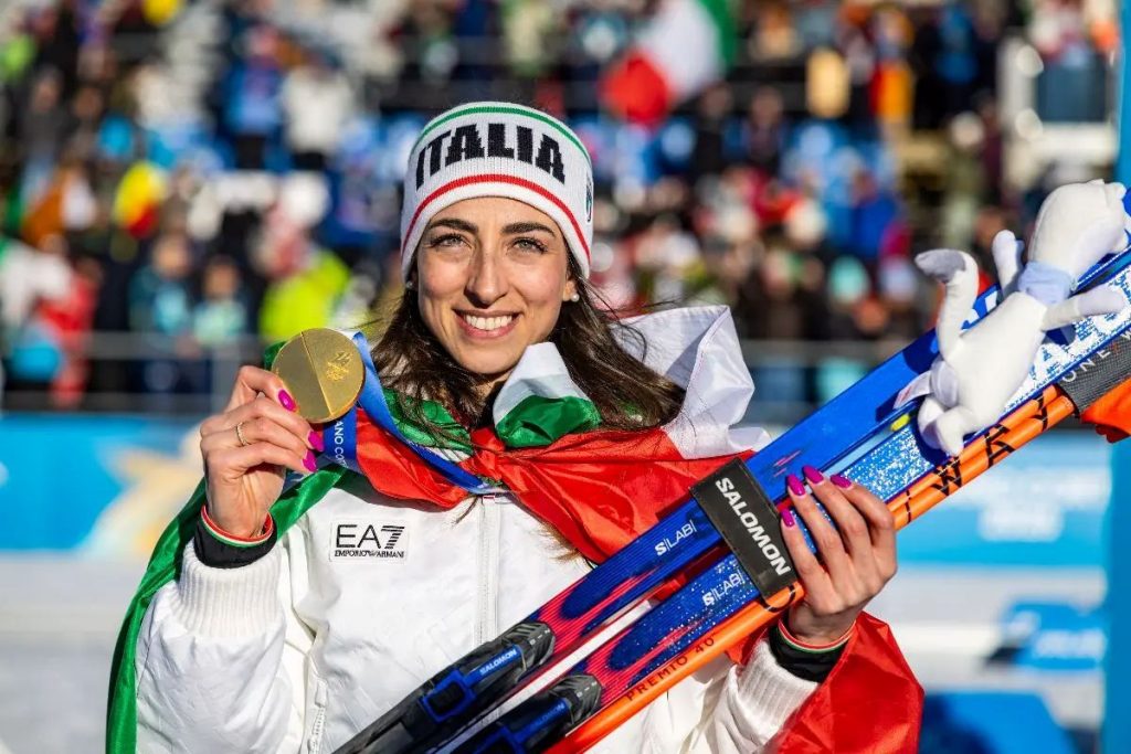 Lisa Vittozzi con la medaglia d