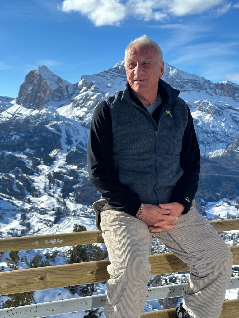 Lino Zani durante la registrazione della puntata