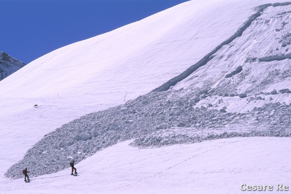 Informarsi bene sulle condizioni dei pendii prima di partire. Foto Cesare Re