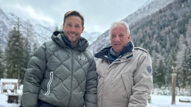 Lino Zani e Massimiliano Ossini, conduttori di Linea Bianca Olympia