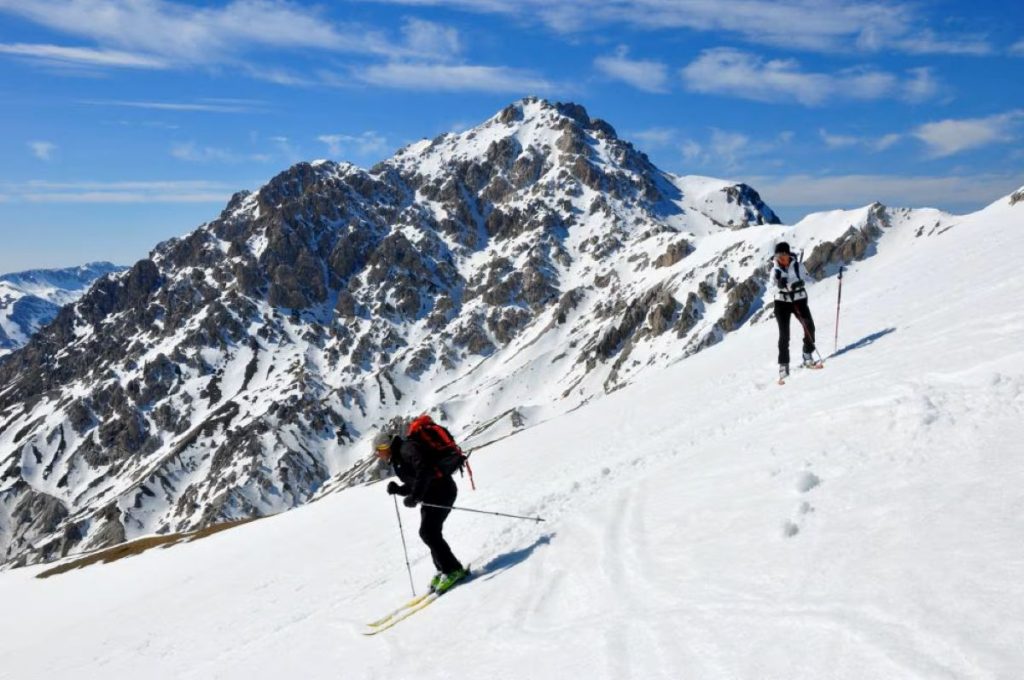 Scialpinismo sul Monte Camicia, foto Stefano Ardito