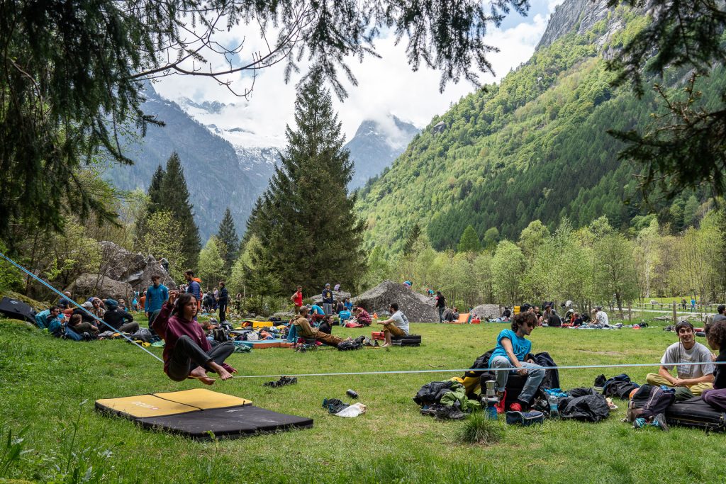 Momenti di Melloblocco.  Foto Tonoli