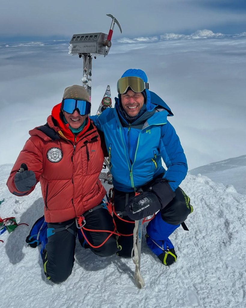 Massimiliano Ossini in cima all