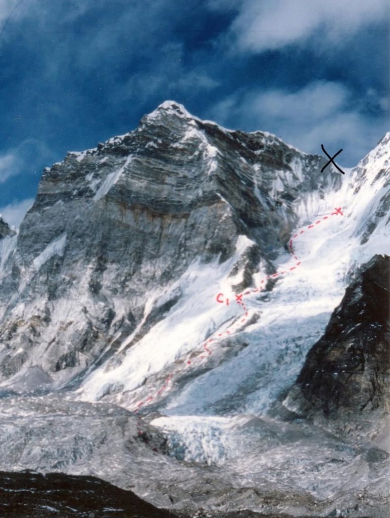 La montagna. Foto Instagram Lucien Bocansaud