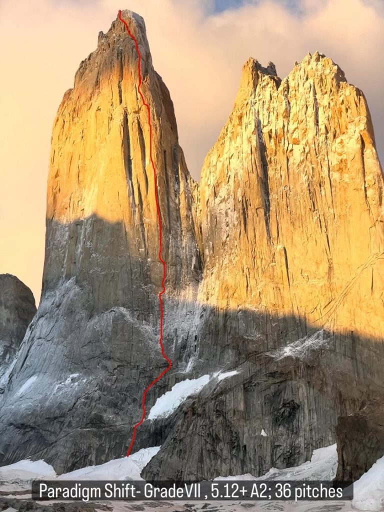 Il tracciato della via. Foto Instagram Myles Moser