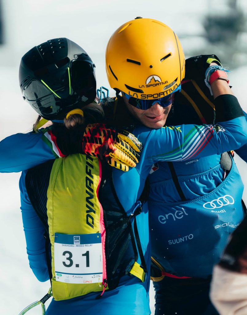 Alba de Silvestro durante la mixed relay. Foto Facebook Alba De Sivlestro