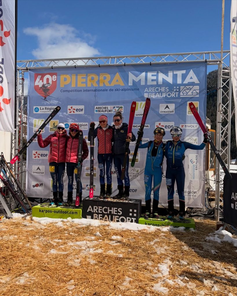 Podio femminile seconda tappa. Foto Pierra Menta