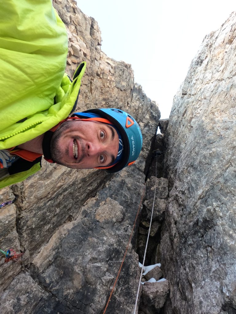 Alessandro Baù in scalata. Foto Archivio Mirco Grasso