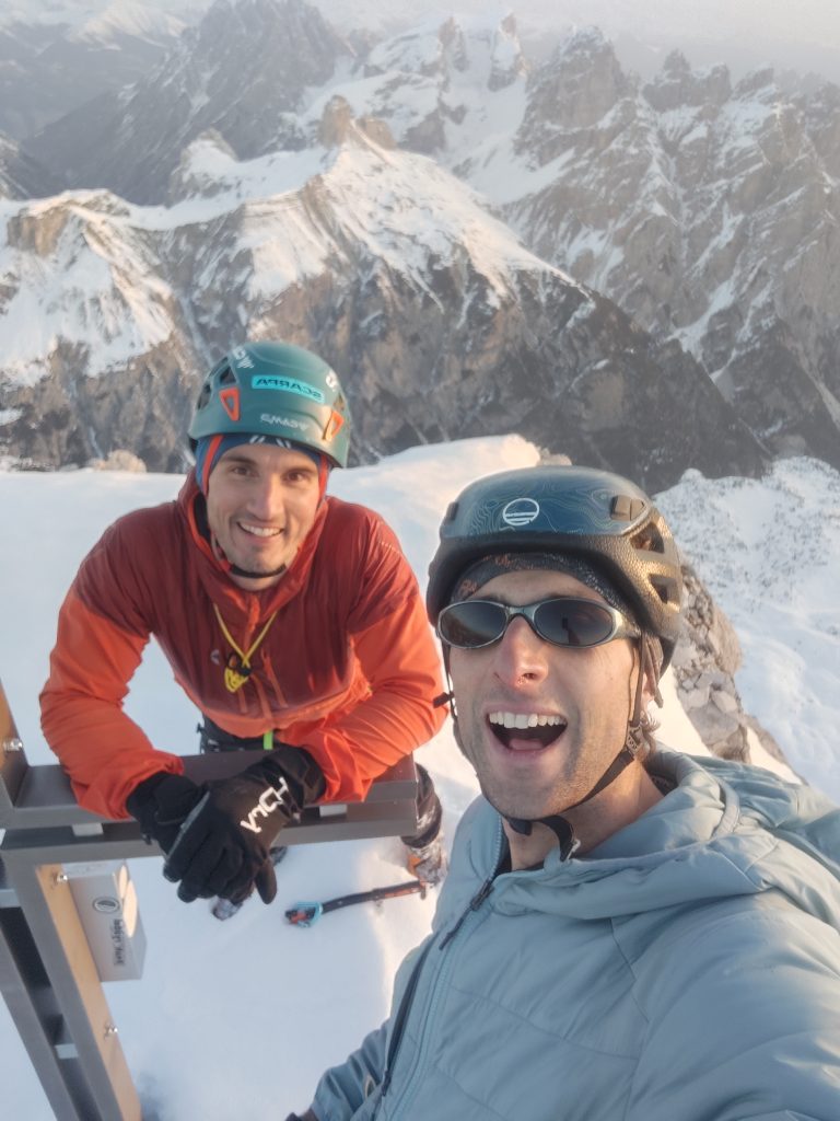 Mirco Grasso e Alessandro baù durante la traversata. Foto Archivio Mirco Grasso